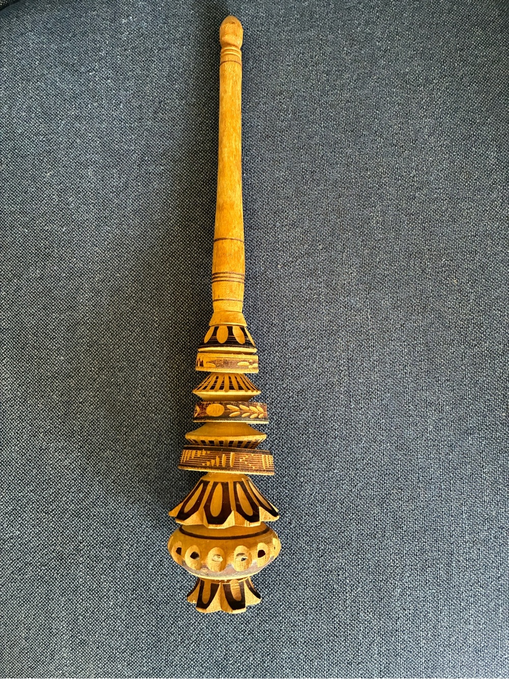 Traditional Mexican Wooden Molinillo Whisk